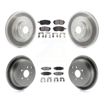 [Avant + Arrière] Kit de disque (revêtu) et plaquette (semi-métallique) de frein pour Subaru Outback Forester Impreza Legacy KGF-101976