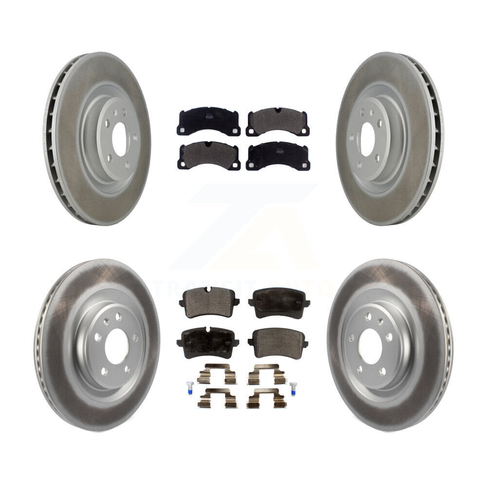 [Avant + Arrière] Kit de disque (revêtu) et plaquette (semi-métallique) de frein pour 2017 Porsche Macan Base KGF-101984