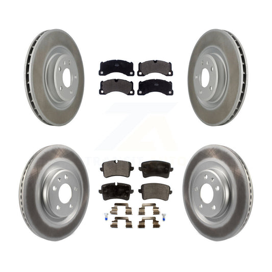 [Avant + Arrière] Kit de disque (revêtu) et plaquette (semi-métallique) de frein pour 2017 Porsche Macan Base KGF-101984