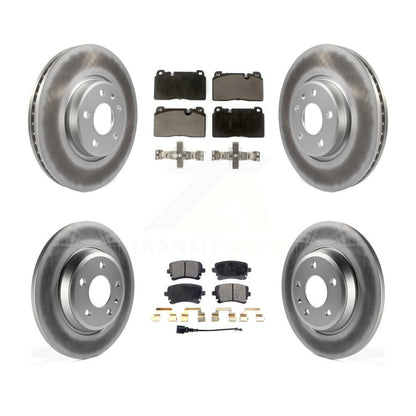 [Avant + Arrière] Kit de disque (revêtu) et plaquette (semi-métallique) de frein pour 2016 Audi Q5 FLEX engine KGF-101990