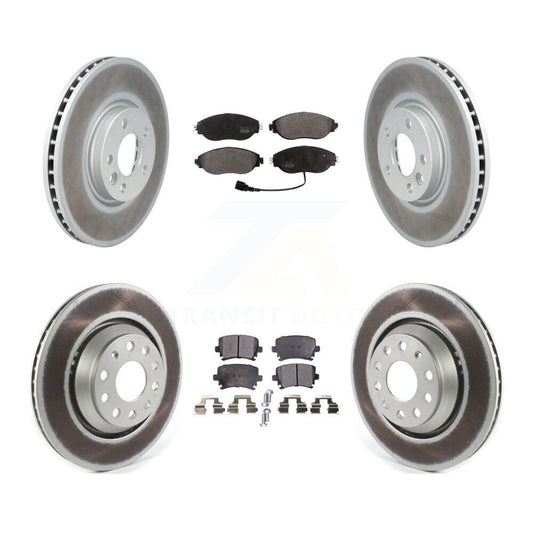 [Avant + Arrière] Kit de disque (revêtu) et plaquette (semi-métallique) de frein pour Volkswagen CC AWD KGF-101992