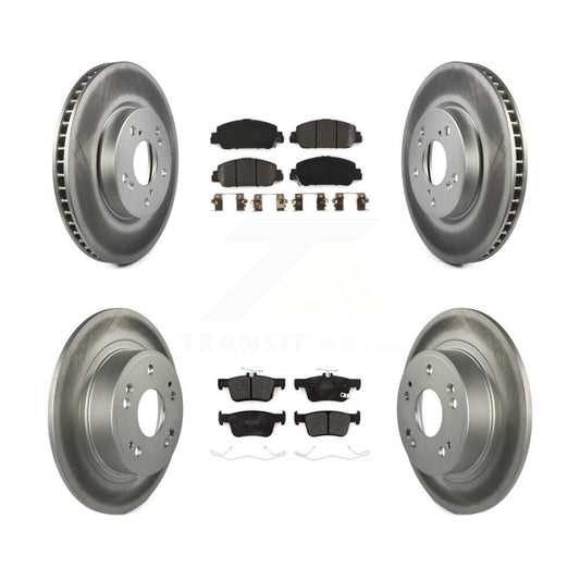 [Avant + Arrière] Kit de disque (revêtu) et plaquette (semi-métallique) de frein pour Honda Accord KGF-101994