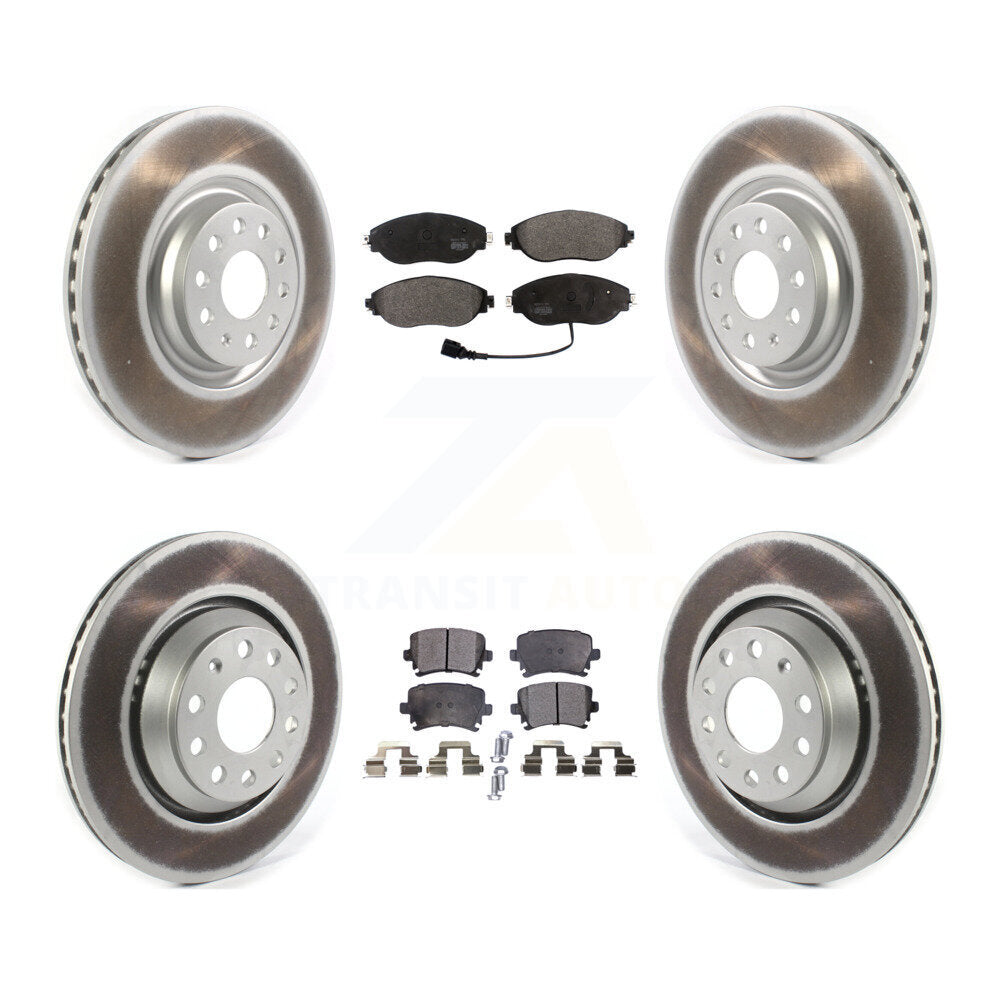 [Avant + Arrière] Kit de disque (revêtu) et plaquette (semi-métallique) de frein pour Volkswagen GTI KGF-102002