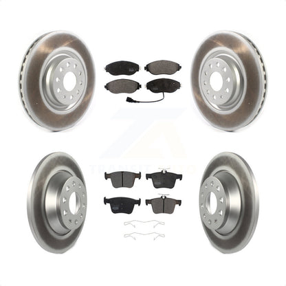 [Avant + Arrière] Kit de disque (revêtu) et plaquette (semi-métallique) de frein pour Volkswagen Tiguan Jetta KGF-102004 par Transit Auto