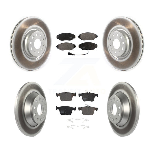 [Avant + Arrière] Kit de disque (revêtu) et plaquette (semi-métallique) de frein pour Volkswagen Tiguan Jetta KGF-102004