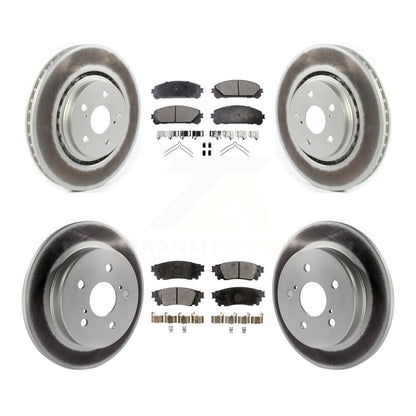 [Avant + Arrière] Kit de disque (revêtu) et plaquette (semi-métallique) de frein pour Toyota Camry Avalon TRD KGF-102013