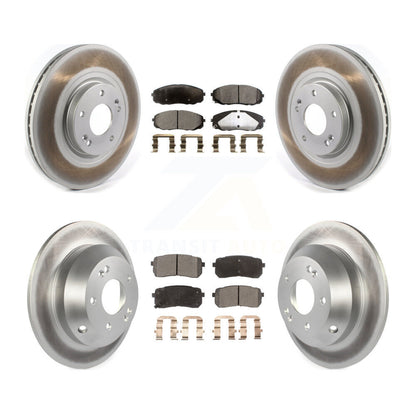 [Avant + Arrière] Kit de disque (revêtu) et plaquette (semi-métallique) de frein pour 2015-2020 Kia Sedona KGF-102019