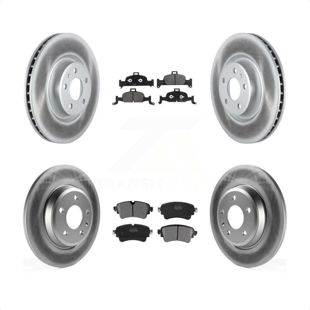 [Avant + Arrière] Kit de disque (revêtu) et plaquette (semi-métallique) de frein pour Audi A4 Quattro KGF-102020 par Transit Auto