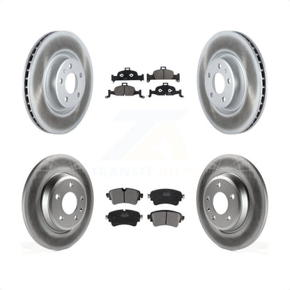 [Avant + Arrière] Kit de disque (revêtu) et plaquette (semi-métallique) de frein pour Audi A4 Quattro KGF-102020 par Transit Auto