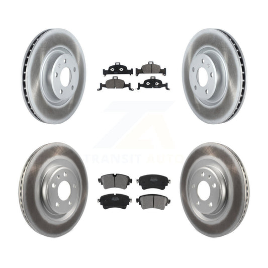 [Avant + Arrière] Kit de disque (revêtu) et plaquette (semi-métallique) de frein pour Audi Q5 A5 Quattro A4 A6 Sportback allroad KGF-102021