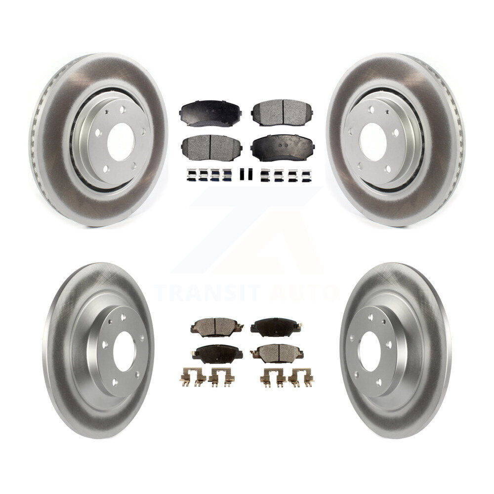[Avant + Arrière] Kit de disque (revêtu) et plaquette (semi-métallique) de frein pour 2019-2022 Mazda CX-5 Turbocharged KGF-102023