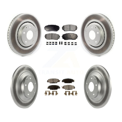 [Avant + Arrière] Kit de disque (revêtu) et plaquette (semi-métallique) de frein pour 2019-2022 Mazda CX-5 Turbocharged KGF-102023
