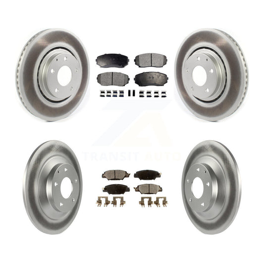 [Avant + Arrière] Kit de disque (revêtu) et plaquette (semi-métallique) de frein pour 2019-2022 Mazda CX-5 Turbocharged KGF-102023