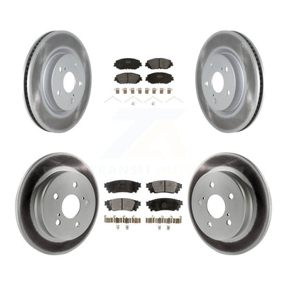[Avant + Arrière] Kit de disque (revêtu) et plaquette (semi-métallique) de frein pour Toyota Camry RAV4 Lexus ES350 Avalon ES300h UX250h UX200 C-HR Venza ES250 Corolla Cross KGF-102025