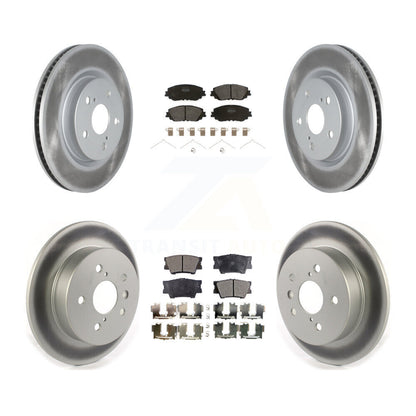 [Avant + Arrière] Kit de disque (revêtu) et plaquette (semi-métallique) de frein pour Toyota Camry KGF-102026