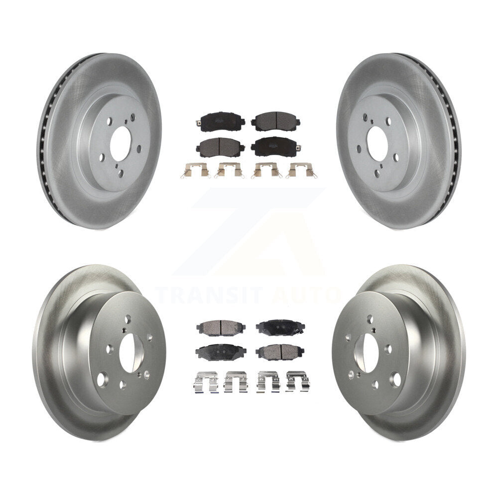 [Avant + Arrière] Kit de disque (revêtu) et plaquette (semi-métallique) de frein pour Subaru Crosstrek Impreza KGF-102028
