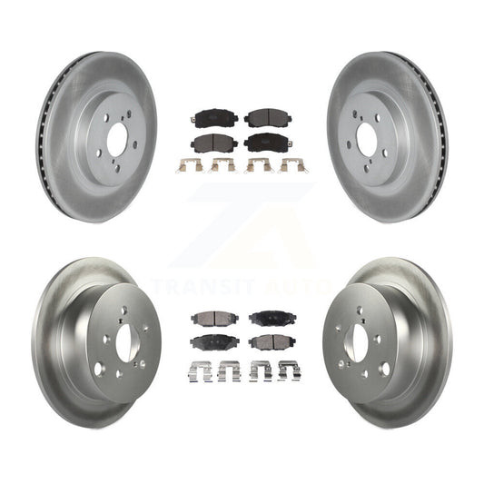 [Avant + Arrière] Kit de disque (revêtu) et plaquette (semi-métallique) de frein pour Subaru Crosstrek Impreza KGF-102028