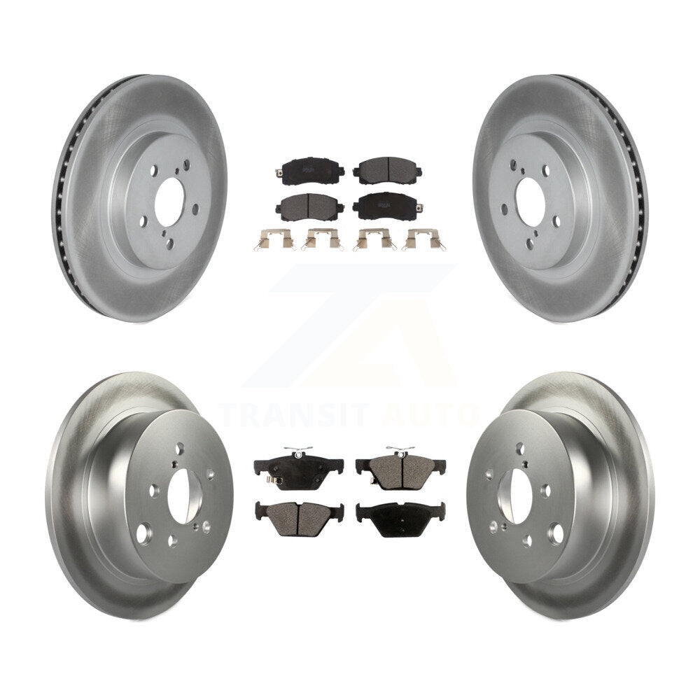 [Avant + Arrière] Kit de disque (revêtu) et plaquette (semi-métallique) de frein pour Subaru Crosstrek KGF-102029