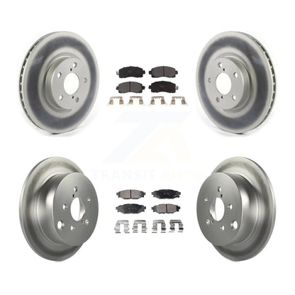 [Avant + Arrière] Kit de disque (revêtu) et plaquette (semi-métallique) de frein pour 2017-2021 Subaru Impreza avec 276mm Diameter Rotor KGF-102030