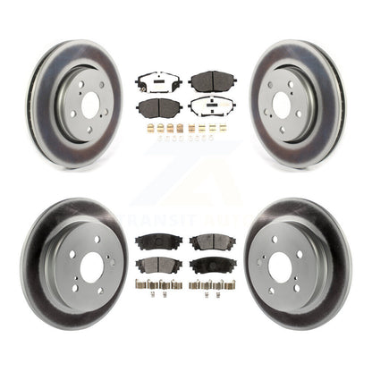 [Avant + Arrière] Kit de disque (revêtu) et plaquette (semi-métallique) de frein pour 2018 Toyota C-HR KGF-102033