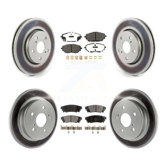 [Avant + Arrière] Kit de disque (revêtu) et plaquette (semi-métallique) de frein pour 2018 Toyota C-HR KGF-102033