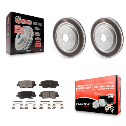 [Arrière] Kit de disque (revêtu) et plaquette (semi-métallique) de frein pour 2015 Cadillac CTS 6.2L KGF-102040