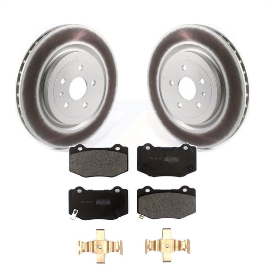 [Arrière] Kit de disque (revêtu) et plaquette (semi-métallique) de frein pour Chevrolet Camaro SS KGF-102041 par Transit Auto
