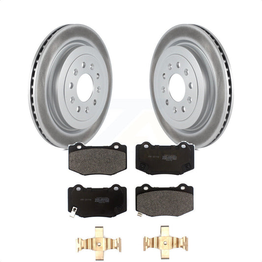 [Arrière] Kit de disque (revêtu) et plaquette (semi-métallique) de frein pour 2016-2017 Cadillac ATS V KGF-102044 par Transit Auto