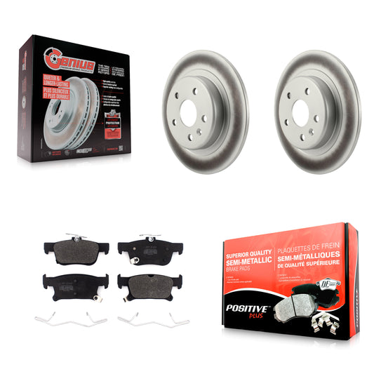 [Arrière] Kit de disque (revêtu) et plaquette (semi-métallique) de frein pour 2019-2020 Buick Envision avec 315mm Diameter Rotor KGF-102049