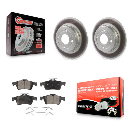 [Arrière] Kit de disque (revêtu) et plaquette (semi-métallique) de frein pour 2018-2021 Ford EcoSport FWD KGF-102052