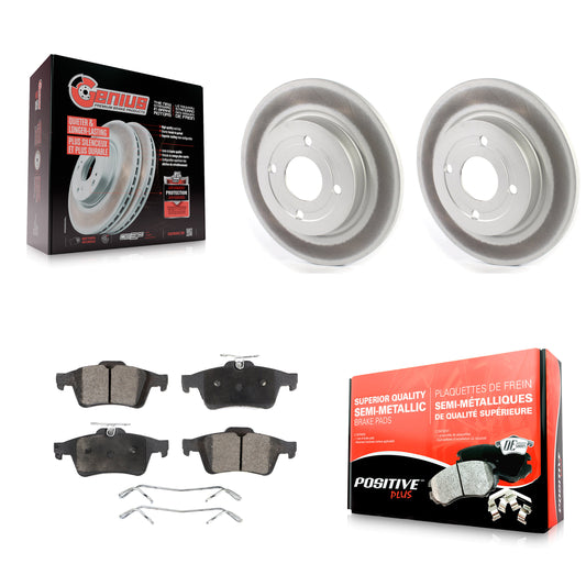 [Arrière] Kit de disque (revêtu) et plaquette (semi-métallique) de frein pour 2018-2022 Ford EcoSport AWD KGF-102053