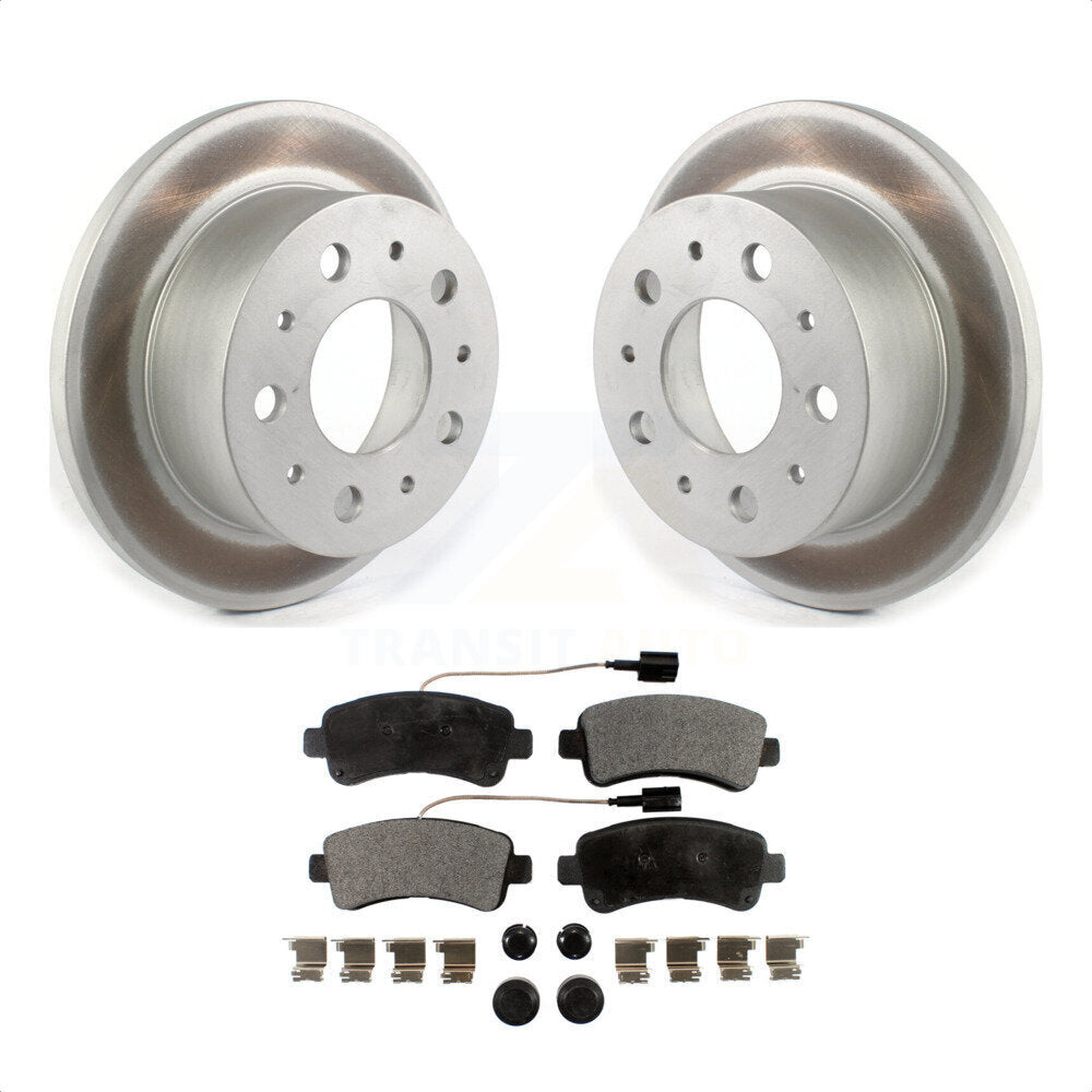 [Arrière] Kit de disque (revêtu) et plaquette (semi-métallique) de frein pour Ram ProMaster 3500 KGF-102055 par Transit Auto