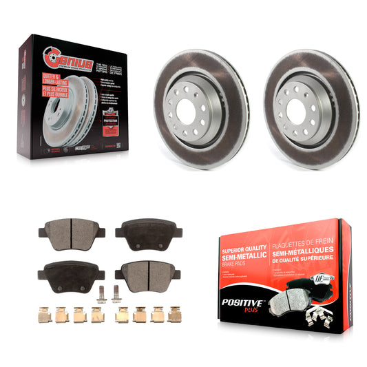 [Arrière] Kit de disque (revêtu) et plaquette (semi-métallique) de frein pour 2013 Volkswagen GTI avec 310mm Diameter Rotor KGF-102060