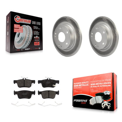 [Arrière] Kit de disque (revêtu) et plaquette (semi-métallique) de frein pour Honda Insight Civic KGF-102072