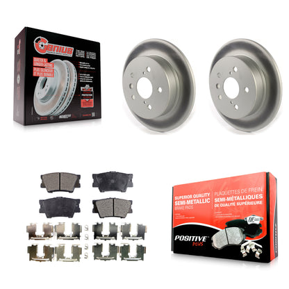 [Arrière] Kit de disque (revêtu) et plaquette (semi-métallique) de frein pour Toyota Camry KGF-102076
