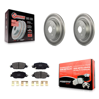 [Arrière] Kit de disque (revêtu) et plaquette (semi-métallique) de frein pour 2017-2022 Honda CR-V KGF-102083