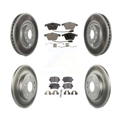 [Avant + Arrière] Kit de disque (revêtu) et plaquette (semi-métallique) de frein pour Audi A4 Quattro KGF-102102