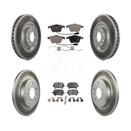 [Avant + Arrière] Kit de disque (revêtu) et plaquette (semi-métallique) de frein pour Audi A4 Quattro KGF-102102