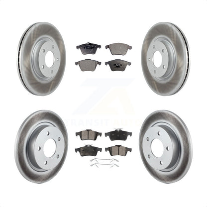 [Avant + Arrière] Kit de disque (revêtu) et plaquette (semi-métallique) de frein pour Mazda 3 KGF-102105 par Transit Auto