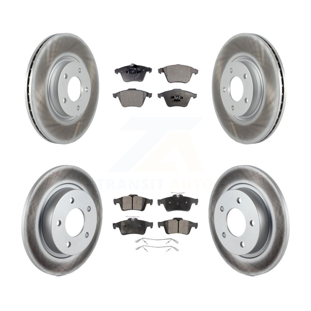 [Avant + Arrière] Kit de disque (revêtu) et plaquette (semi-métallique) de frein pour Mazda 3 KGF-102105