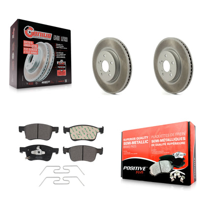 [Avant] Kit de disque (revêtu) et plaquette (semi-métallique) de frein pour Honda Accord Acura Civic Integra KGF-102120