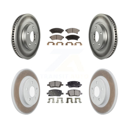 [Avant + Arrière] Kit de disque (revêtu) et plaquette (semi-métallique) de frein pour 2005 Chevrolet Uplander Buick Terraza Saturn Relay FWD KGF-102121