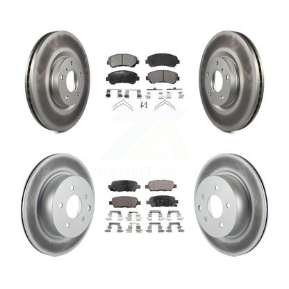 [Avant + Arrière] Kit de disque (revêtu) et plaquette (semi-métallique) de frein pour Nissan Maxima KGF-102125