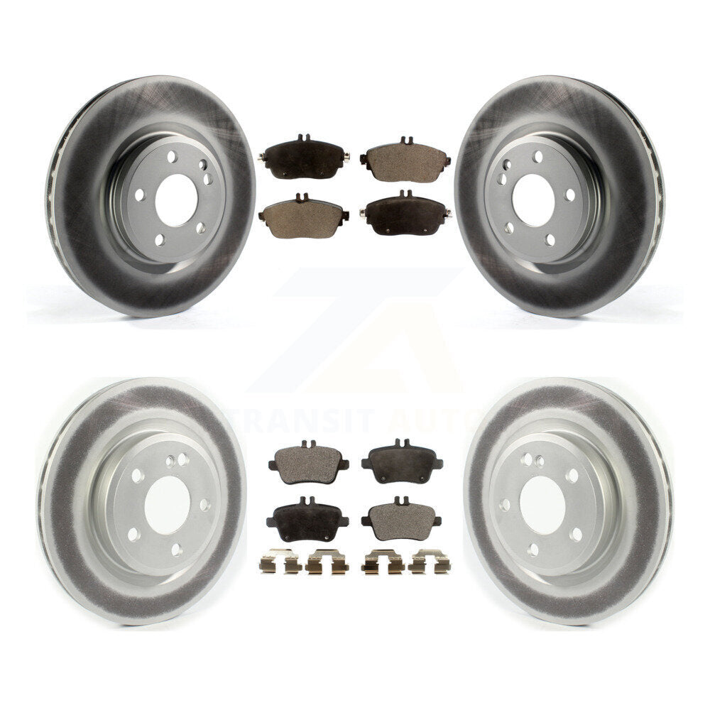 [Avant + Arrière] Kit de disque (revêtu) et plaquette (semi-métallique) de frein pour Mercedes-Benz GLA250 CLA250 INFINITI QX30 KGF-102127