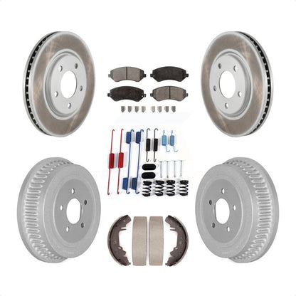 [Avant + Arrière] Kit de disque (revêtu) et plaquette (semi-métallique) de frein pour Dodge Grand Caravan Chrysler Voyager KGF-102134 par Transit Auto