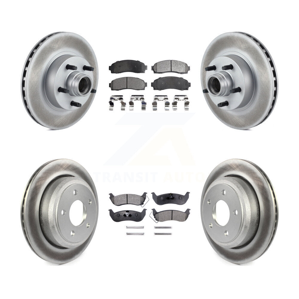 [Avant + Arrière] Kit de disque (revêtu) et plaquette (semi-métallique) de frein pour 2010 Mazda B2300 avec 11-1 4" Diameter Rotor KGF-102162