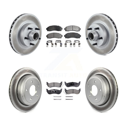 [Avant + Arrière] Kit de disque (revêtu) et plaquette (semi-métallique) de frein pour 2010 Mazda B2300 avec 11-1 4" Diameter Rotor KGF-102162