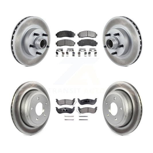 [Avant + Arrière] Kit de disque (revêtu) et plaquette (semi-métallique) de frein pour 2010 Mazda B2300 avec 11-1 4" Diameter Rotor KGF-102162