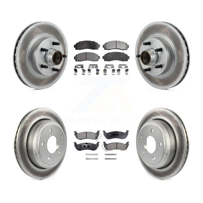 [Avant + Arrière] Kit de disque (revêtu) et plaquette (semi-métallique) de frein pour 2010-2011 Ford Ranger RWD KGF-102172