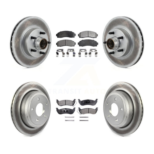 [Avant + Arrière] Kit de disque (revêtu) et plaquette (semi-métallique) de frein pour 2010-2011 Ford Ranger RWD KGF-102172